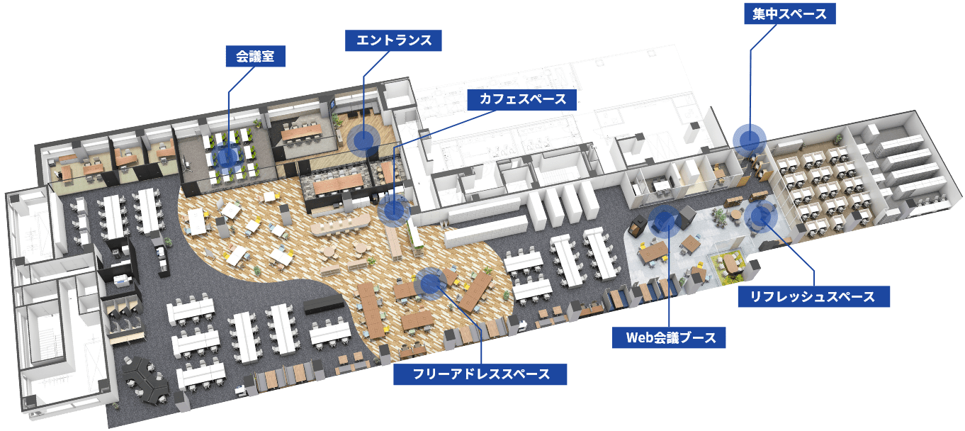 東京オフィスフロアマップ